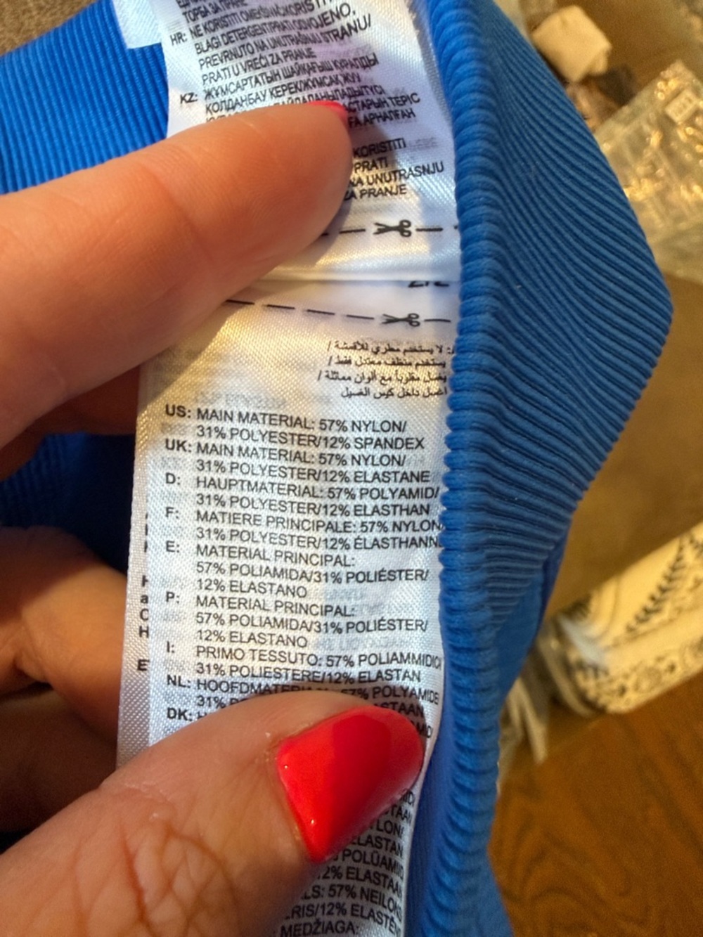 Adidas x Ivy Park NWT blue bike shorts, medium - Picture 6 of 7